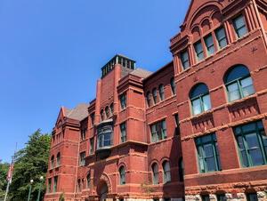 Old Main on a sunny day 